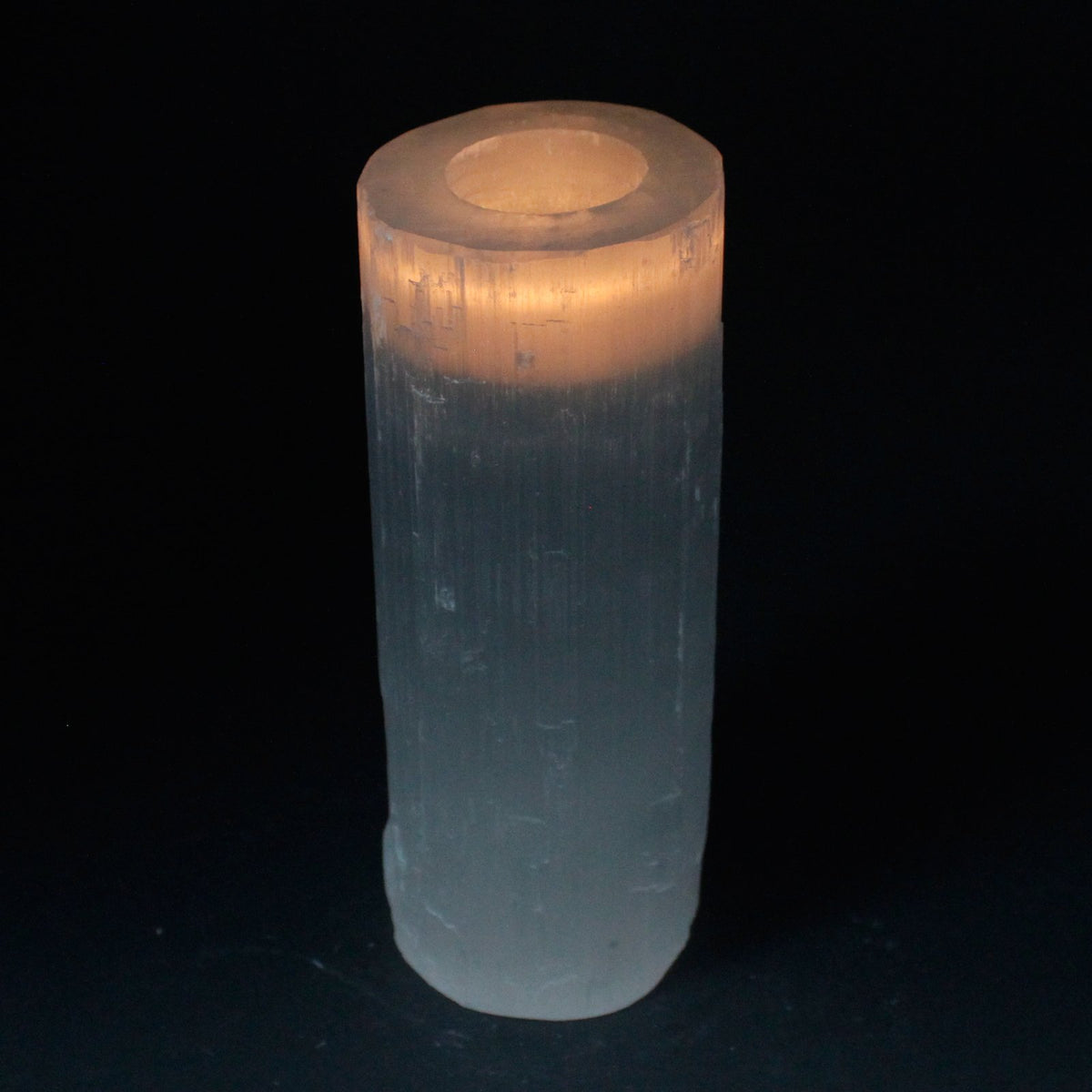 Selenite candlestick | Cylinder