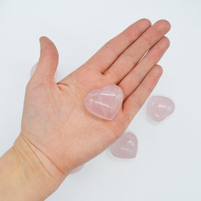 Rose quartz crystal "HEART"