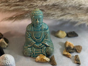Zila aromlampa | Sēdošs Buda